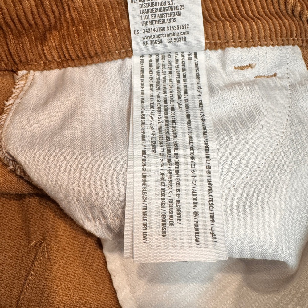 Hollister‎ Ultra High Rise Corduroy Mini Skirt Camel Size 7 Cotton - Picture 5 of 5